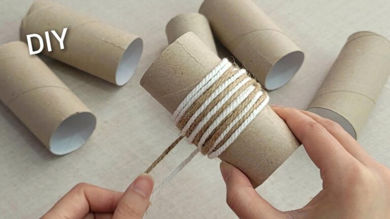 Questo semplice gesto trasforma rotoli di carta in ceste magnifiche…