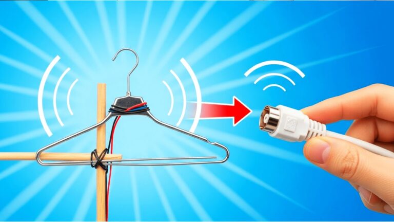 5 Idee Geniali per Riutilizzare Grucce: Crea un’Antena TV Fai-da-Te!