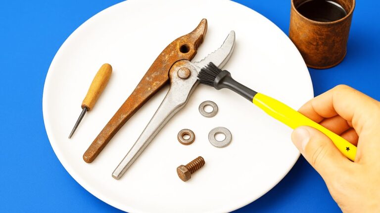 Rimuovi la ruggine in 5 minuti: trasforma le tue pinze come nuove!
