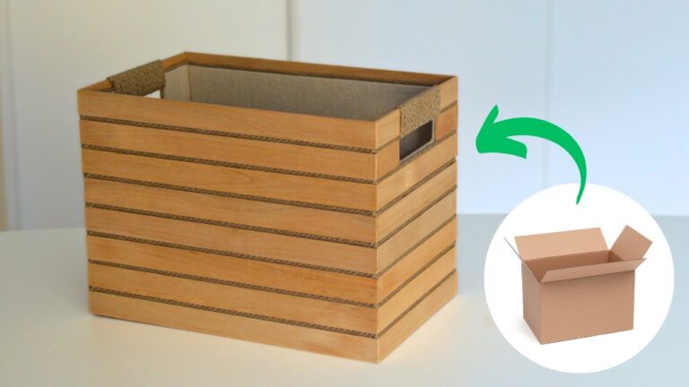 5 Idee per Creare Ceste Organizzatrici con il Cartone Riciclato!