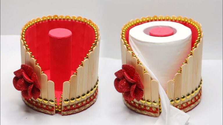5 idee creative per realizzare un portarotolo di carta con i bastoncini del gelato!
