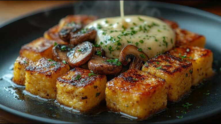 5 motivi per amare la polenta vegana con funghi all’aglio e crema irresistibile