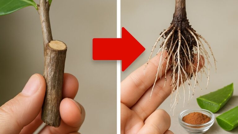 1 trucco infallibile per far radicare qualsiasi pianta in 7 giorni!